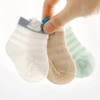 OEM MOQ Newborn Baby Socks Mesh Breathable Bamboo Cozy Short Pure Color