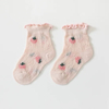 Summer Thin Mesh Girls′ Socks Fruit Baby Cotton Socks