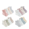  Wholesale Girls Boys Cotton Solid Casual Summer Mesh Thin Newborn Baby Socks