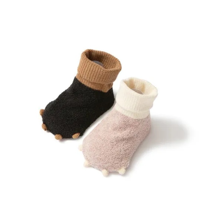 Three Dimensional Non Slip Floor Socks Reinforced Warm Children Baby Shoes and Socks