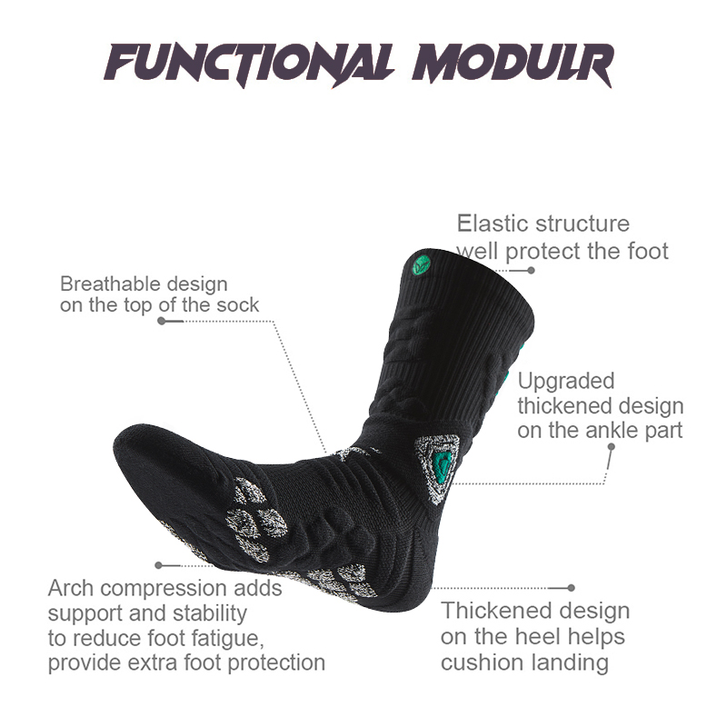  Professional Anti Slip Thickened Towel Bottom Basketball Socks Crew Length Compression Sports Footwear for Optimal 