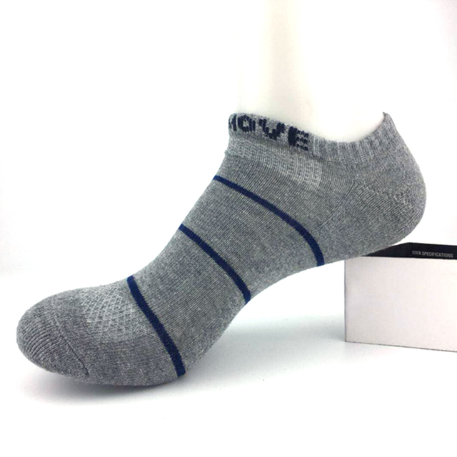 Sock style pattern customization Classic Black and White Striped Men Summer Casual Breathable Boat Socks