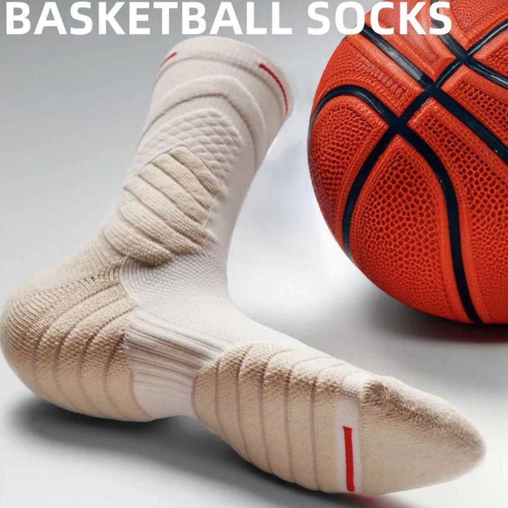  Antibacterial Deodorant Sport Socks Crew Length Compression Stockings Basketball Soccer Cycling Socks for 