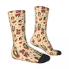 custom printing Old School Tattoo Beige Socks Male women Autumn Stockings 