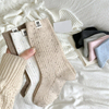 Deep Customization Style Sweet Bowknot Mid Tube Socks for women Summer Breathable Mesh Tube Socks Girls Ballet Back Heel Bow 