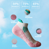Chinese Manufacturer Female Sports Socks Towels Anti Friction Spell Color Mesh Breathable Bottom Sock Running Socks Outdoor 