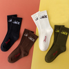  Men's Socks Cactus Jack Socks Cotton Sport Hip Hop Basketball Skateboard black white Sockken Wholesale Mens 