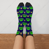 Lowest Price Alien Face Alien Dress Green Peace Love Casual Unisex Novelty Fun Crew Socks Fashion Comfortable And women Crazy 