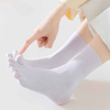 Affordable Option women Socks Velvet Five Fingers Socks Summer Thin Cotton Solid Color Breathable Absorbent Toe Socks Spring 
