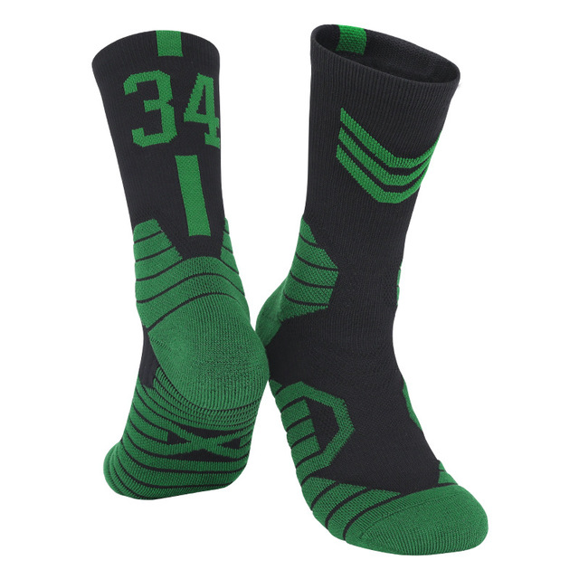  Style Star Kids Basketball New Socks Sport Socks Outdoor Cycling Skateboard Running Breathable Adult Non Slip Middle Towel 