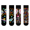 Private Label Pack Halloween Skeleton Sugar Skull Irregular AB Crew Socks Day of the Dead Retro Cotton Unisex Socks women 