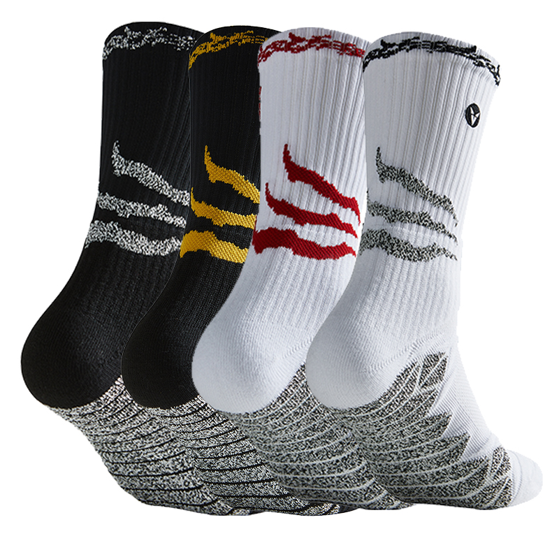  tie dye socks street trend high top men's and women's solid color cotton socks basketball men's socks skateboard 