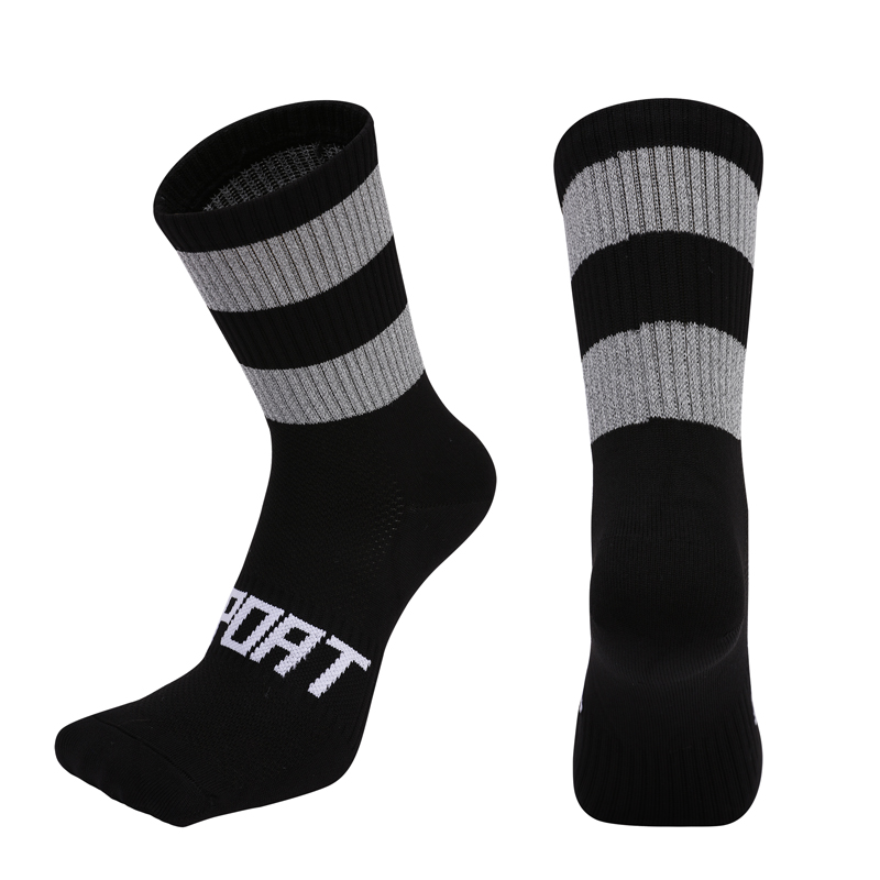  New Men Cycling Socks Breathable Running Bicycle Reflective Socks Women Outdoor Sport Football Basketball MTB Bike 