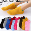 Customize by Drawing Candy Colors women Short Socks Fashion Female Girls Ankle Boat Socks Invisible Sock Slippers Calcetines 