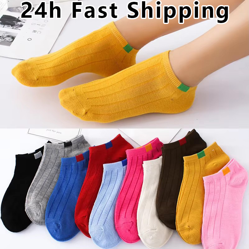 Customize by Drawing Candy Colors women Short Socks Fashion Female Girls Ankle Boat Socks Invisible Sock Slippers Calcetines 