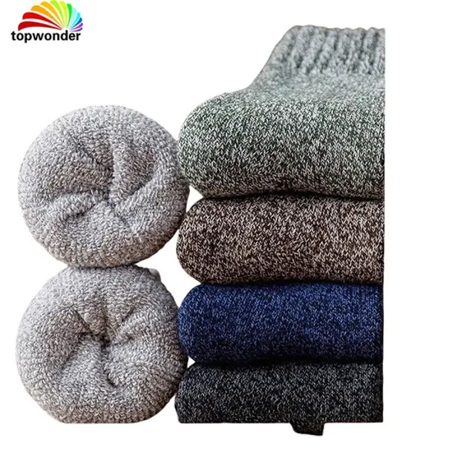 Customize All Sorts of Winter Thick Thermal Melange Sock Wool Sock Merino Sock Winter Sock in Many Designs, Colors and Sizes