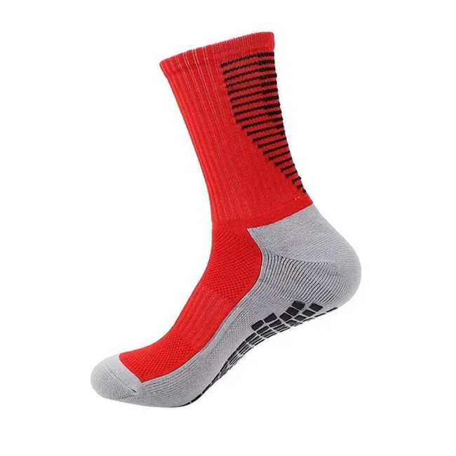 Wholesale Unisex Custom Logo Socks Crew Knitted Soccer Sports Grip Men′s Socks