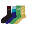 2024 Jacquard Embroidered Socks Customized Cross Border Men′s and Women′s Trendy Sports MID Length Cotton Socks Customized Logo Text