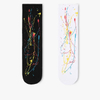 Ins Artistic Style Cotton Sweat-Absorbent Colorful Graffiti Hip-Hop Designer Basketball Team Premium Crew Men′s Sport Socks