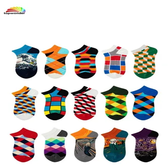 Customize and Wholesale All Sorts of Ankle Sock Boat Sock Summer Sock in Many Colors and Designs