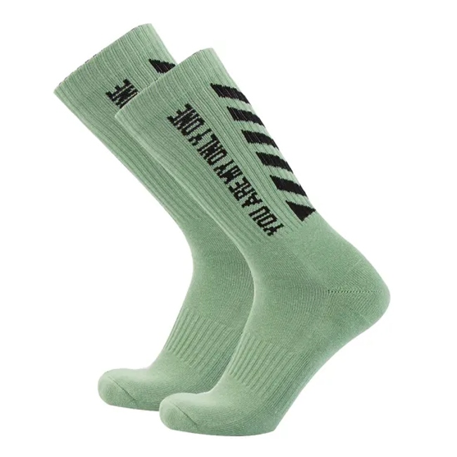 Unisex Custom Fashion Casual Women Men Cotton Wholesale High Elastic Crew Socks