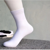 Hf Men′s Pure Cotton Soild Color Large Size Long Crew Socks