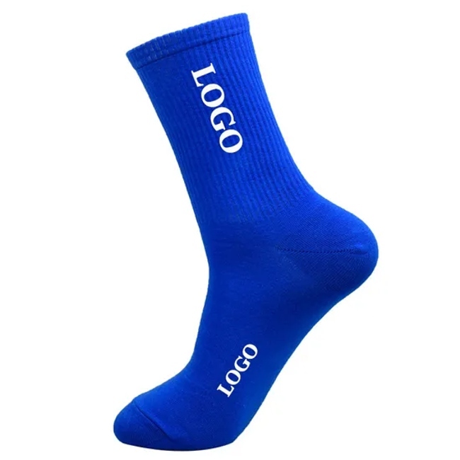 Wholesale High Quality Socks Cotton Sports Athletic Socks with Custom Logo for Women Men Crew Socks