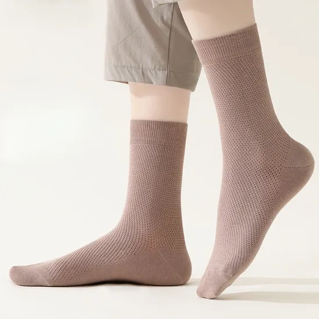 Premium Men’ S Sweat-Absorbent Anti-Bacterial Crew Socks for Comfort