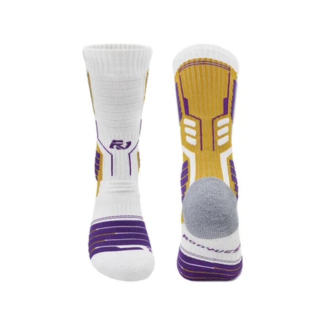 Custom Elite Athletic Sports Basketball Socks for Men Cotton Crew Socks for Autumn Season Made in China