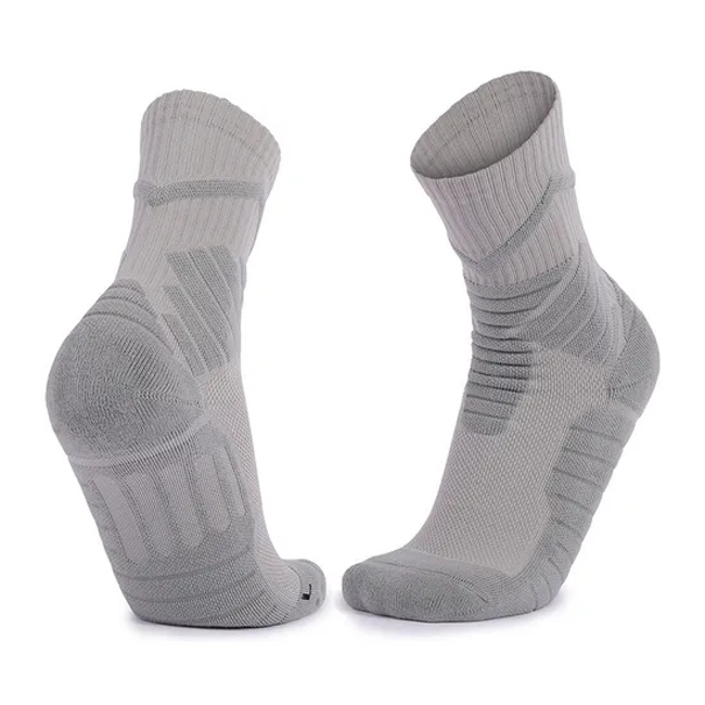 OEM Outdoor Elite Sport Basketball Socks Breathable Crew Socks Custom Thickened Towel Bottom Men Super Elastic Running Socks