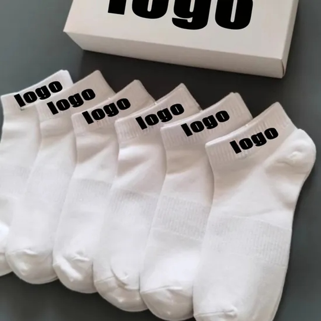 Chaussettes Calcetines Apparel-Accessories Stocking Hosiery Sports Crew Low MOQ Wholesale Custom Unisex Men Women Designer Custom Socks