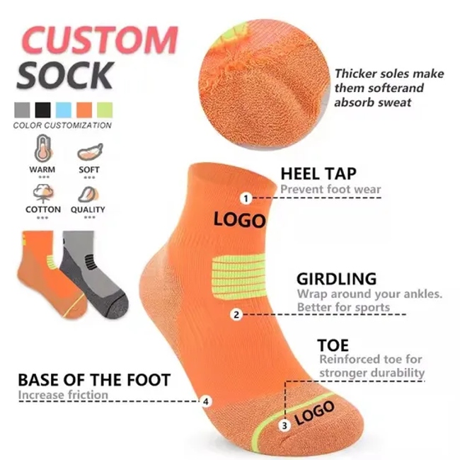 Compression Men′s Running Sports Sock Outdoor Hiking Crew Socks