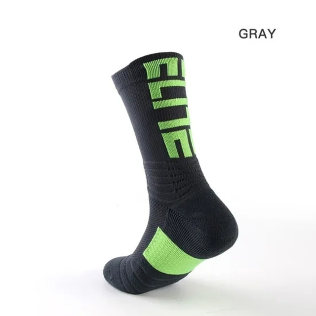 Bulk Low MOQ Athletic Sox Unisex Crew Terry Cushion Socken Anti Slip Elite Sports Men Basketball Socks