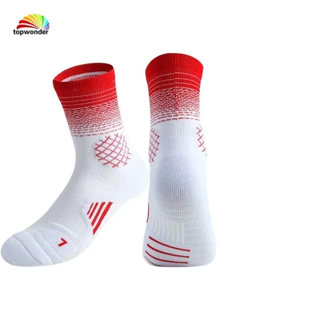 Customize All Sorts of Dryfit Basketball Sock Football Sock Running Sock Cycling Sock Sports Sock with Cushion Bottom and Good Sweat Absorbing Function