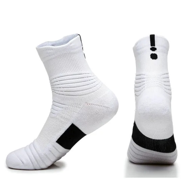 Athletic Sox Unisex Crew Terry Cushion Socken Custom Design Logo Elite Sports Men Basketball Socks Anti Slip