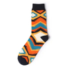 Designer Custom Jacquard Knitted Logo Cotton Black White Crew Men Women Custom Sports Socks