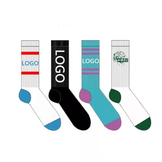 Factory Custom Wholesale Anti Slip Football Unisex Grip Crew Sport Non Slip Soccer OEM Men Athletic Grip Socks