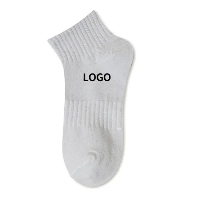 Popular Women and Men Crew Casual Short Socks Customized Embroidered Design Your Logo Cotton Socks with High Quality