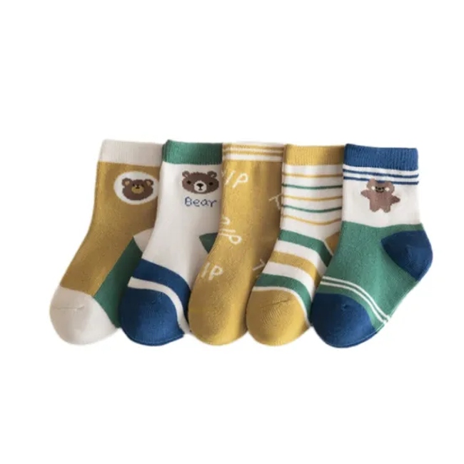 Anti Bacterial Breathable Skin Friendly Babies Fashion Lovely Cute Cotton Ankle Crew Soft Little Sock
