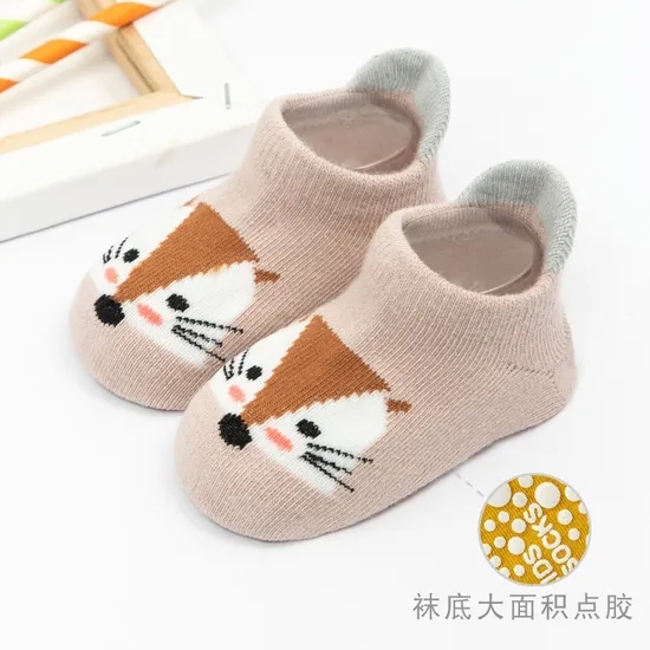 Low Price Multi Color Custom Baby Kids Children Cotton Non Slip Short Socks