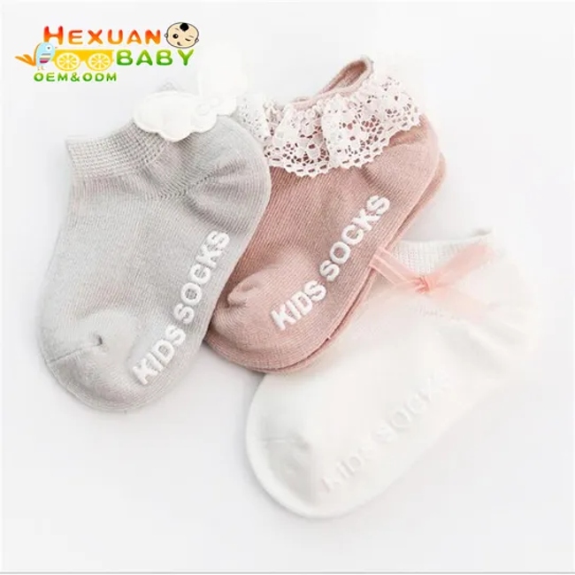 /pairs Boys and Girls Baby Summer Confortable Lace Flower Cotton Socks, Custom Newborn Baby Socks