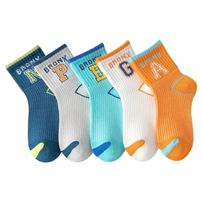 New Design Wholesale Boutique Kids Baby Socks Kids Solid Cotton Socks