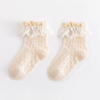 Children′s Socks Spring Summer Lace Mesh Breathable Thin Princess MID Tube Baby Socks