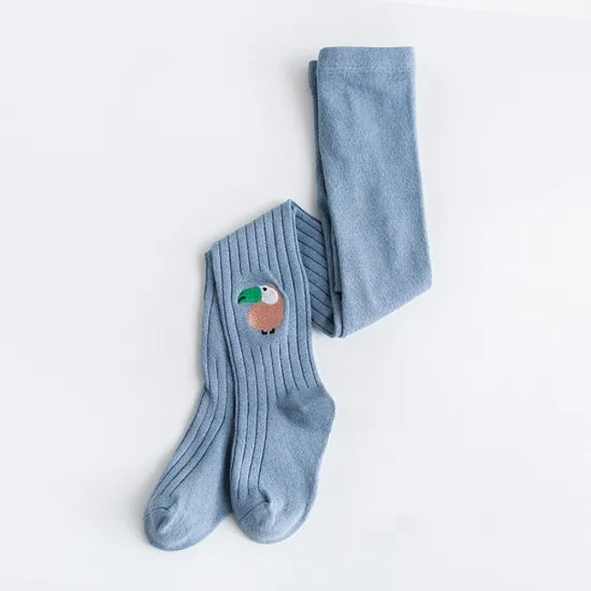 Unisex Low Price Children Baby Kids Wholesale Novelty Bci Cotton Embroidery Tights Socks