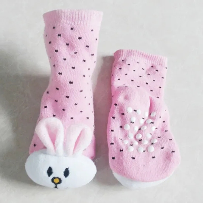 Hot Selling Many Designs D Cartoon Anti Slip Baby Socks