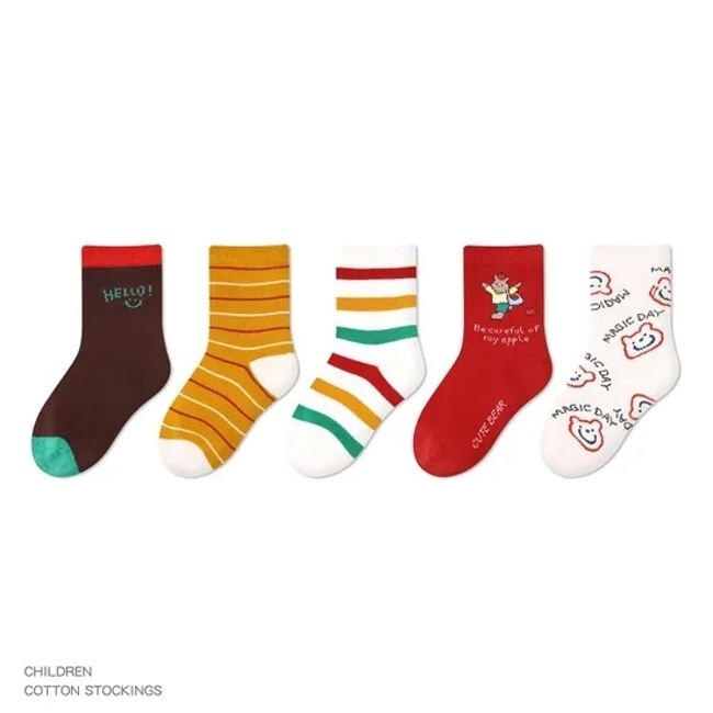 Cotton Eco Friendly Cartoon Animal New Born Anti Slip Baby Kids Socks