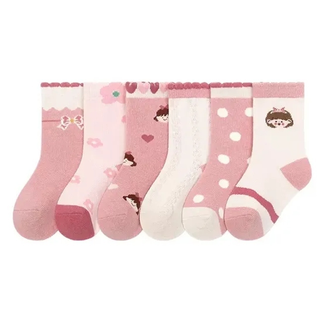 Fashion Colorful Boys and Girls Children % Cotton Sock Cute Cartoon Baby Socks Warm Crew Socks for Kinds