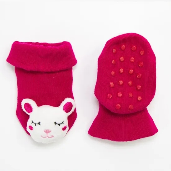Unisex Wholesale Baby Newborn Nonslip Grip Animal Socks