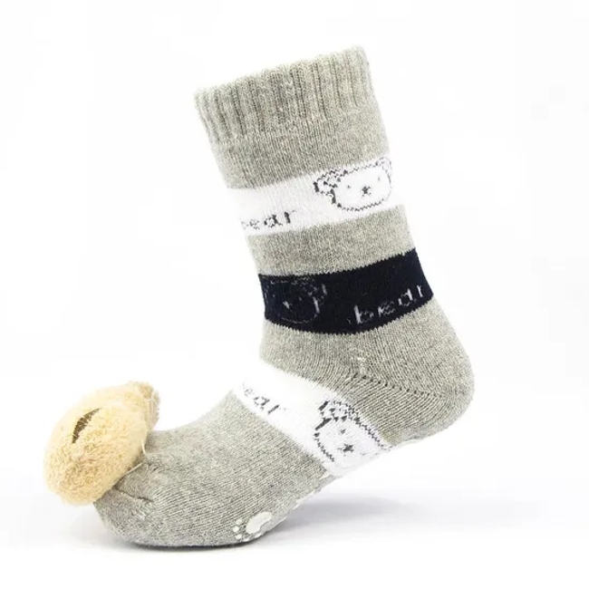 Baby Kids Custom Cotton Daily Non Slip Grip Socks