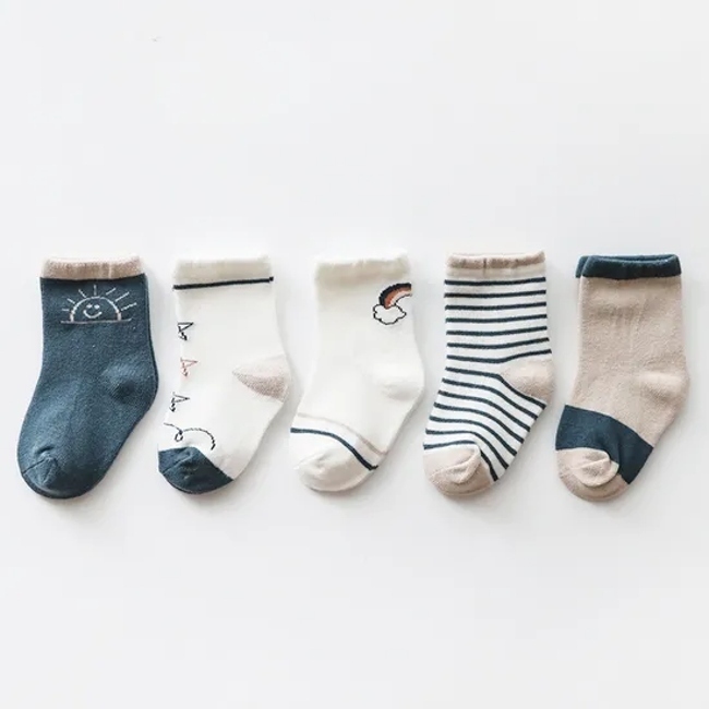 Spring Autumn New Cartoon Children′s Boys and Girls Baby Socks